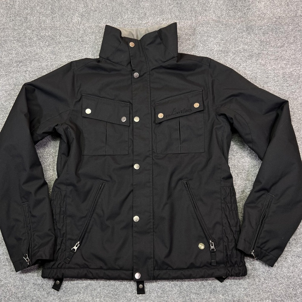 Burton Jacket Womens Medium Black Geo 3/2 Insulated Ski Snowboard Parka Outdoor